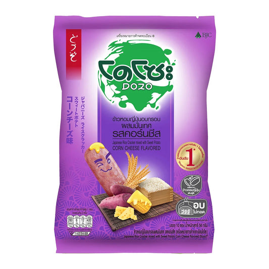 Dozo Japanese Rice Cracker Corn Cheese & Sweet Potato Flavour 56G