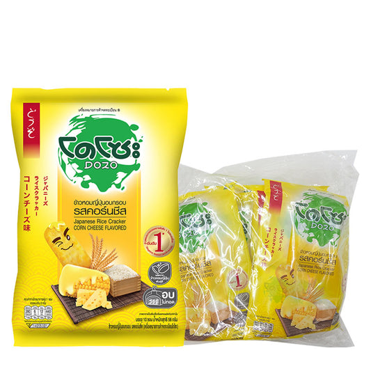 DOZO Japanese Rice Cracker Corn Cheese 56g (Pack OF 6)