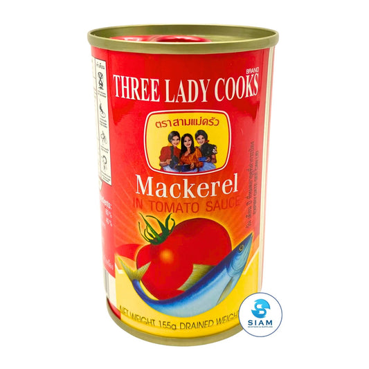 Three Lady Cooks Mackerel In Tomato Sauce Canned 155G