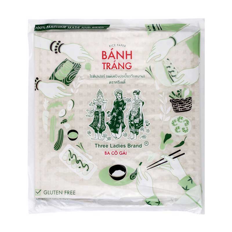 Vietnamese Rice Paper size 22 cm. Three Ladies Brand 340g
